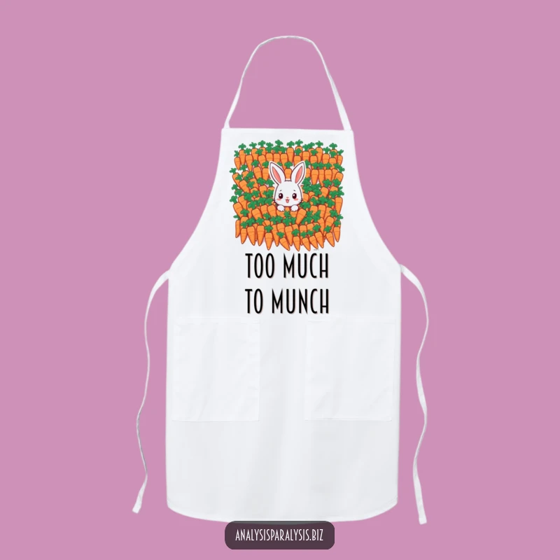 Funny Bunny Carrot Overload Apron: Hilarious Kitchen Gear for Veggie Lovers