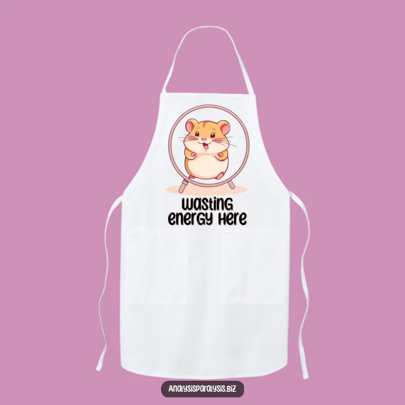 Funny Hamster Wheel Apron: Hilarious Kitchen Gear for Busy Go-getters