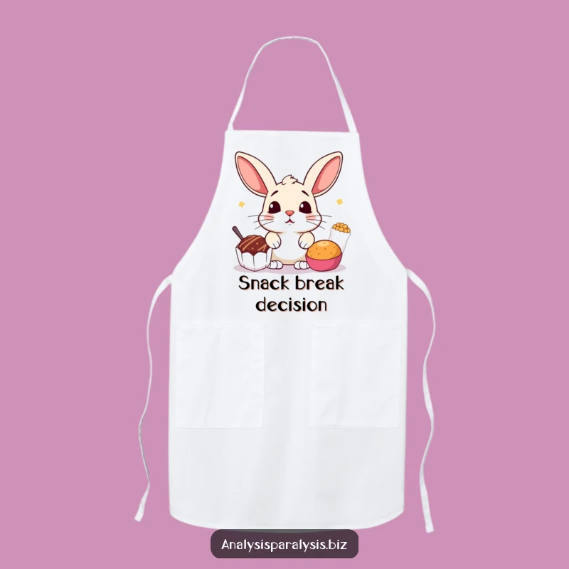 Funny Bunny Snack Apron: Kitchen Indecisive Wear, a Hilarious Cooking Gift