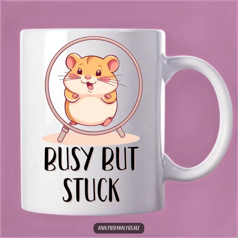 Funny Hamster Wheel Mug: Hilarious Motivational Gift for Going Nowhere Fast
