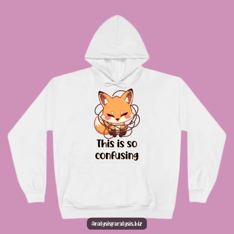 Funny Fox Tangled Hoodie: Cozy Thinker Sweatshirt, Your Ultimate Funny Gift