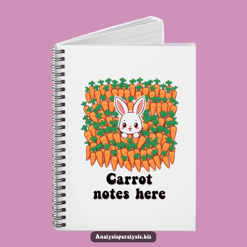 Funny Bunny Carrot Mountain Notebook: Hilarious Journal for Overwhelmed Thoughts
