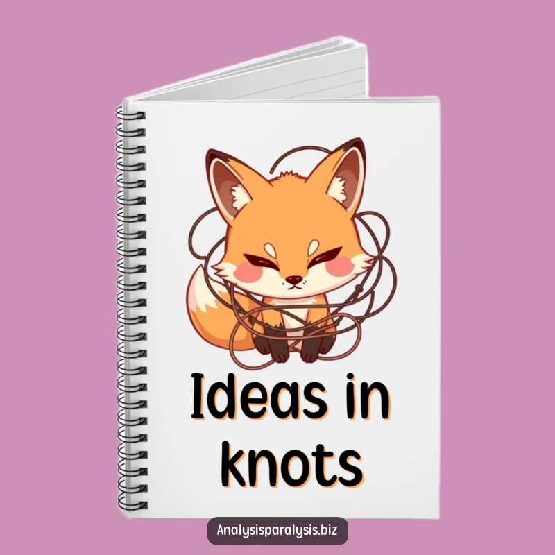 Funny Fox Tangled Notebook: Curious Thinker Journal, Perfect for Funny Notes
