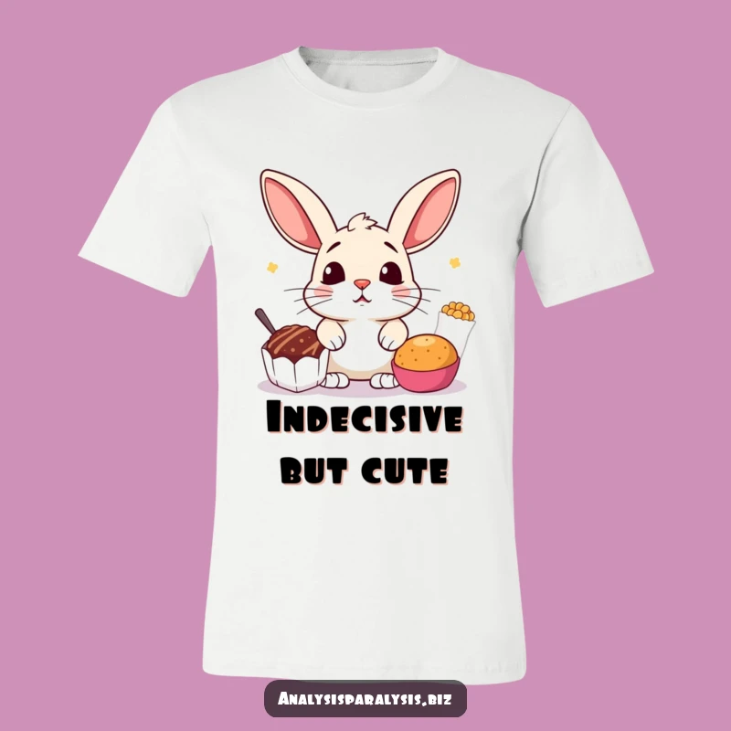 Funny Bunny Snack T-Shirt: Indecisive Eater Tee, a Hilarious Gift for Snack Lovers